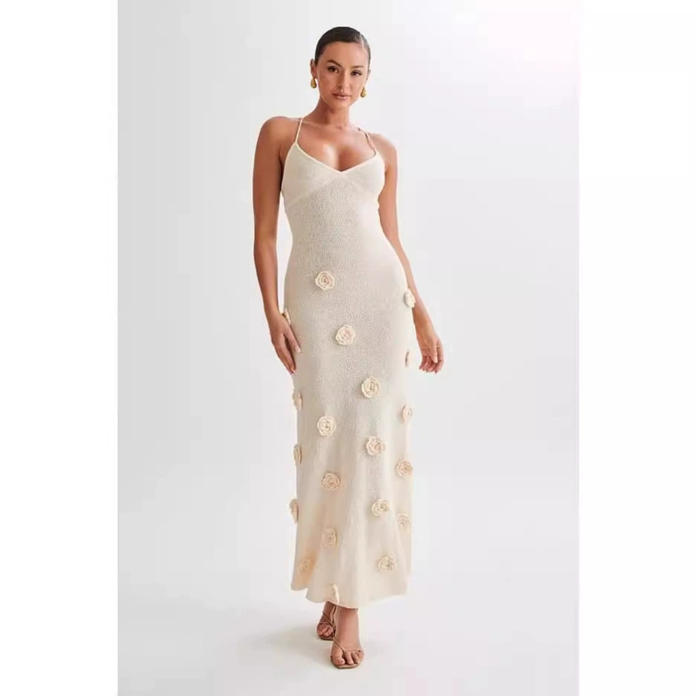 ZARA Summer Knitted Floral Dress for Women